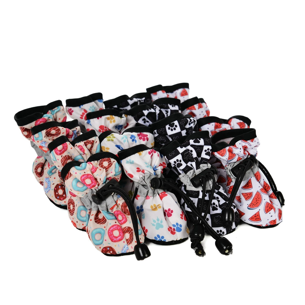 Обувь для домашних животных дышащая обувь для собак обувь для малышей на флисовой подкладке Крытый чехол для ног собака Светоотражающая мягкая подошва Нескользящая обувь