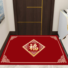 玄关红色入户门垫客厅地毯玄关地垫涤纶材质防滑耐磨厨房浴室地垫