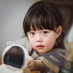 Children's Wig Bangs Natural Thick Flat Comic Bangs Artificial Hair Playful Cute Versatile Wig Piece