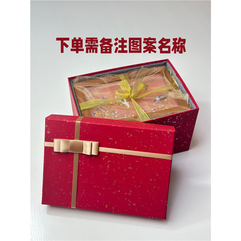 結婚プレゼントの首飾り箱手作り蘇刺繍両面刺繍木製三層ジュエリー収納箱洗練された誕生日に友人に贈る|undefined