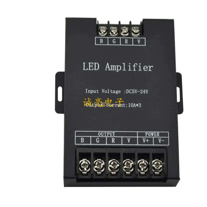 Усилитель с железным корпусом 360W усилитель 30A усилитель сигнала светодиодный контроллер RGB синхронный усилитель