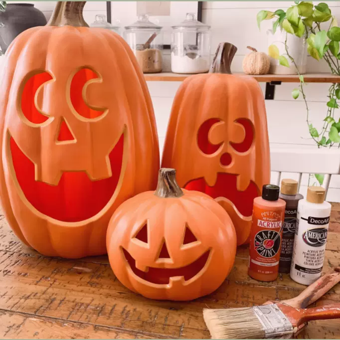 红陶南瓜DIY填色彩绘儿童涂鸦手绘陶瓷工艺品跨境专卖