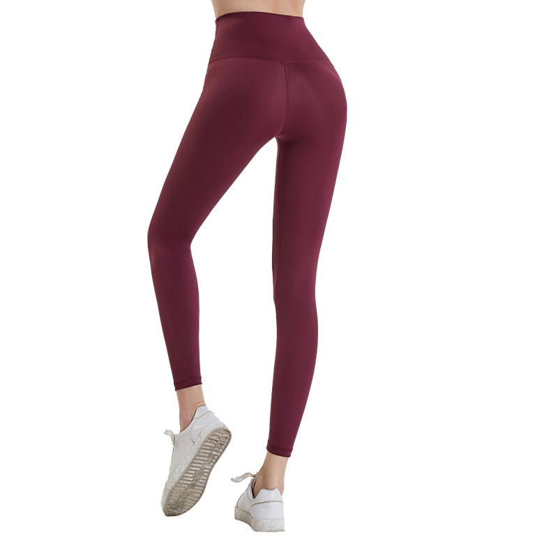 Lulu pantalones de yoga para mujer primavera y verano delgada cintura alta Levantamiento de cadera pantalones de fitness desnudos sin costura melocotón cadera desgaste exterior Pantalones deportivos