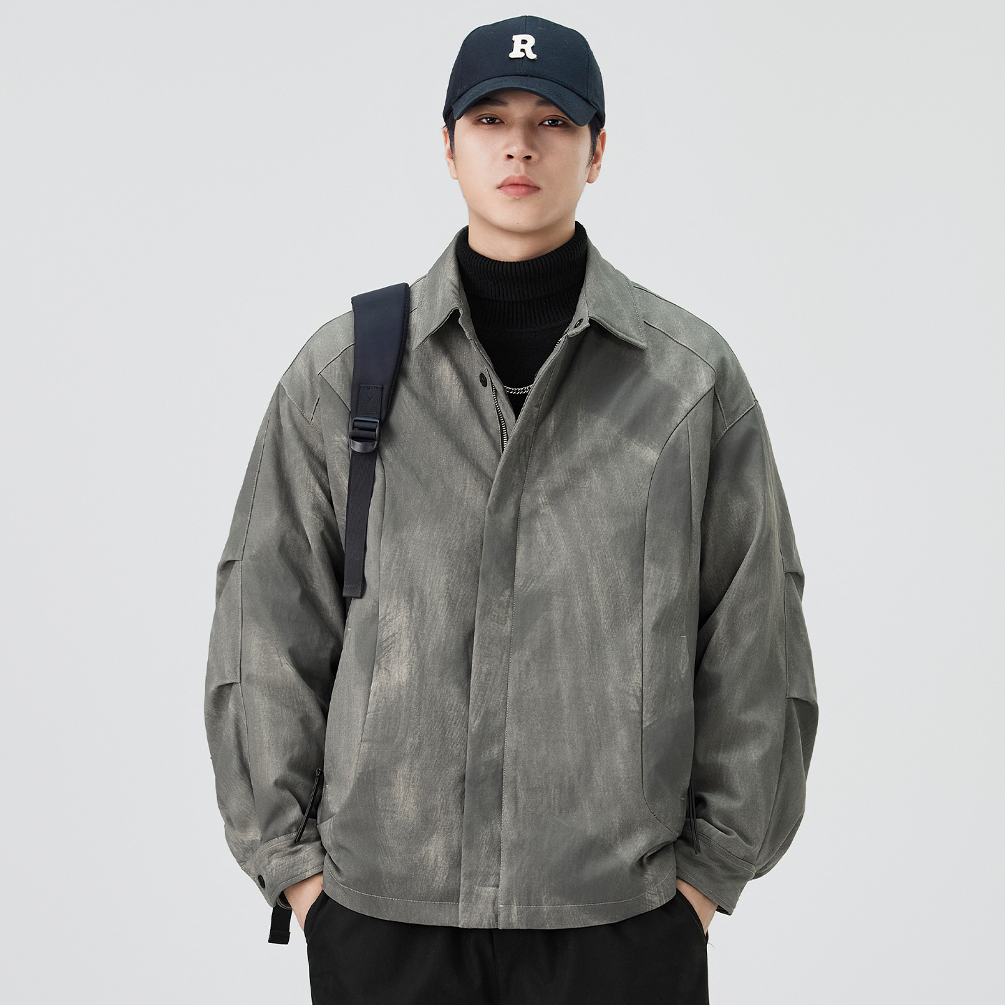 2025 invierno nuevo chaqueta de plumón para hombres retro japonés con solapa suelta chaqueta de plumón cálida abrigo de ocio universal