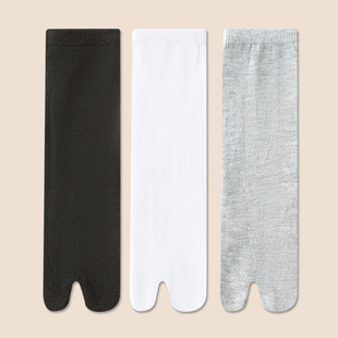 Split-Toe Socks for Women, Mid-Calf Socks, Summer Thin Thumb Sheep Hoof Socks, Breathable Pig Hoof Shoes, Clogs Socks, Two-Toe Socks
