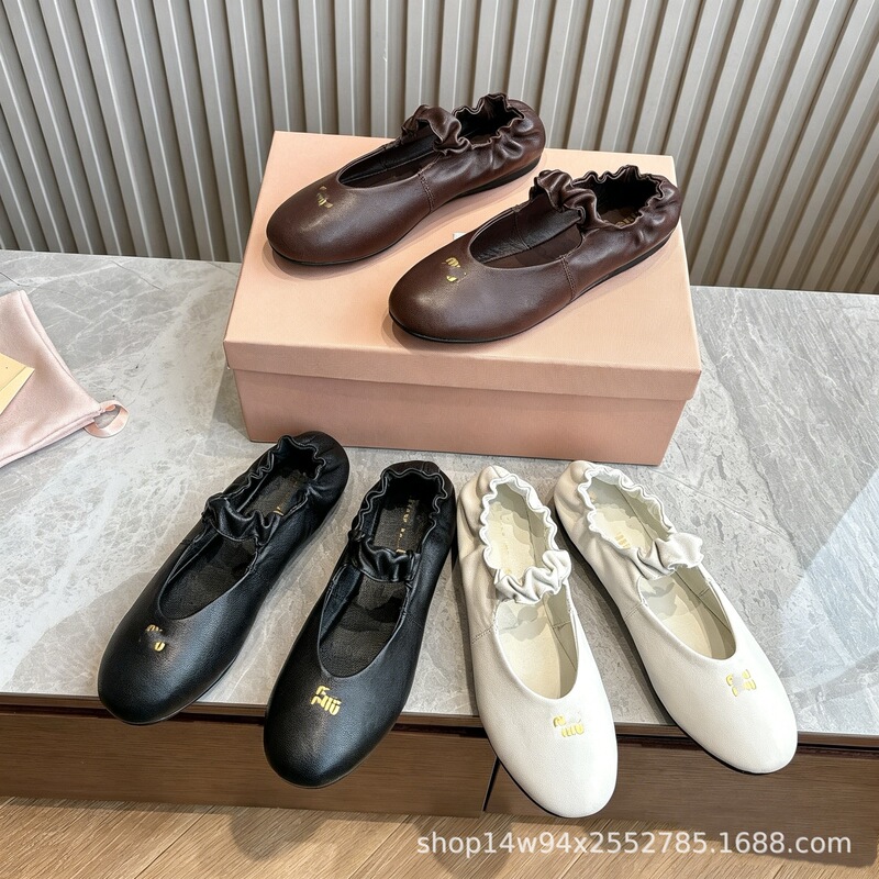 Foreign Trade Cross-Border m Round-Toe Single-Strap Ballet Shoes for Women, Soft-Soled Mary Jane Flats, Flat Shoes for Southeast Asia, Europe, and America