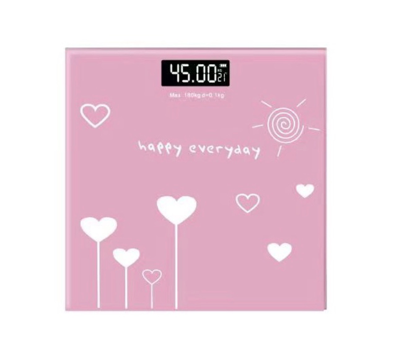 家用充电式钢化玻璃电子秤 LCD显示屏人体秤