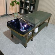 理发店洗头床带水循环熏蒸头疗采耳养发美发按摩床热水器