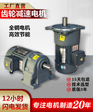 齿轮减速电机380v变频交流调速电机220v卧式减速机一体立式电动机