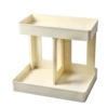 New milk yellow double-layer storage rack