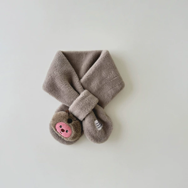 Rose Red Bear Scarf