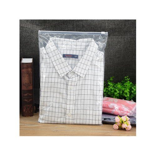 PE Zipper Bags for Apparel Packaging, Thickened 12-Micron Transparent Self-Sealing Bags, Wholesale Plastic Sealable Pouches