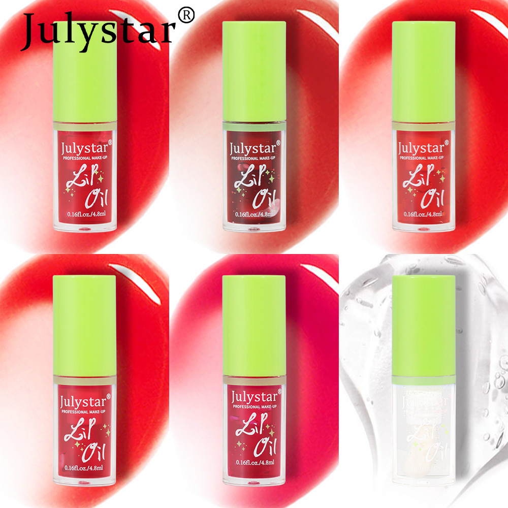 Wunderschönes Make-up, langanhaltende Feuchtigkeit, transparentes Wasserglanzöl, feuchtigkeitsspendende und fruchtige Lippen, spiegelförmig_voghion.com