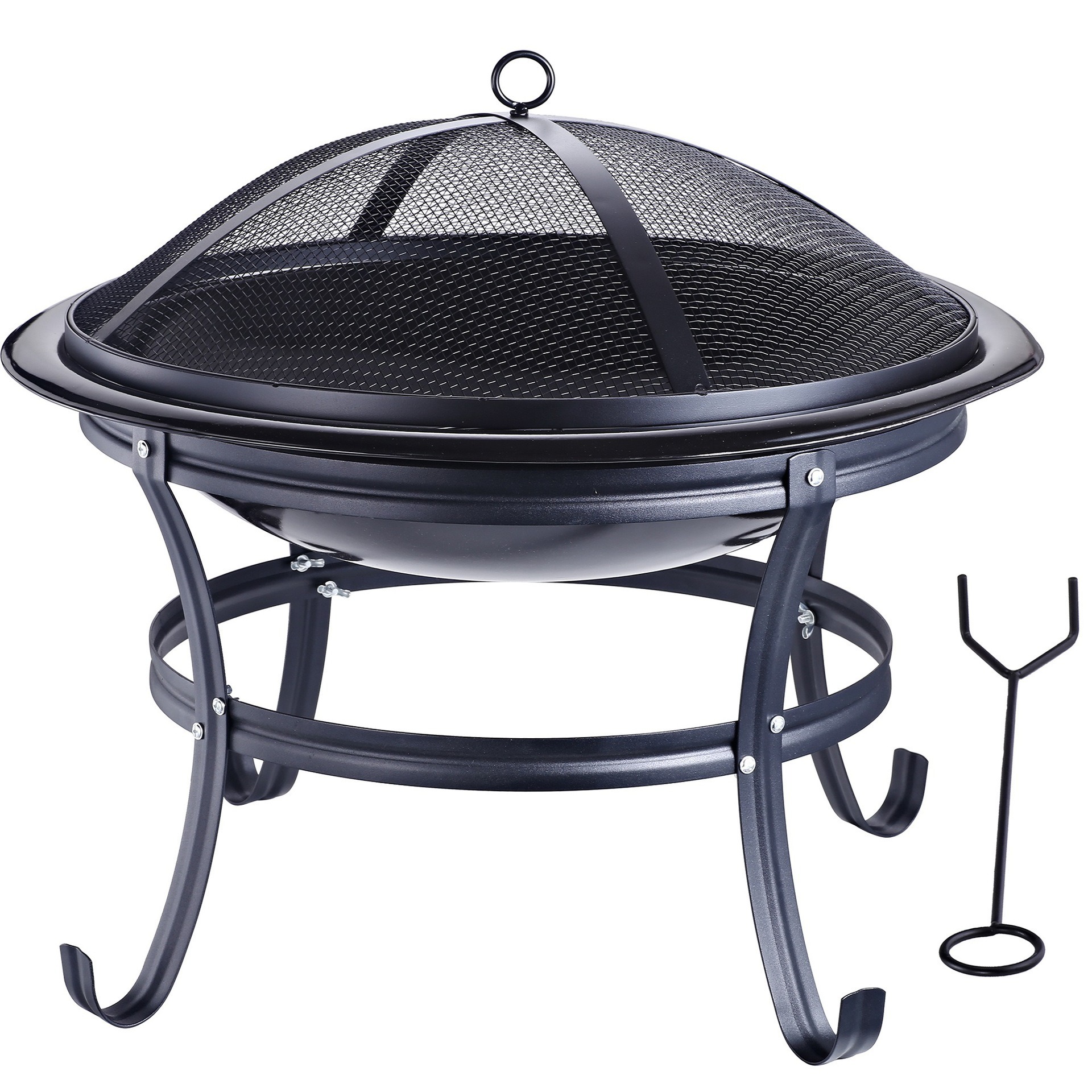 Comercio exterior círculo multifuncional arte de hierro parque al aire libre horno de carbón brasero brasero olla de fuego estufa de calefacción parrilla de barbacoa