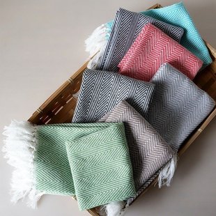 Cross-Border Supply Tassel Tea Towel Pure Cotton Color Household Kitchen Towel Napkin Cloth Home Apron Washbasin