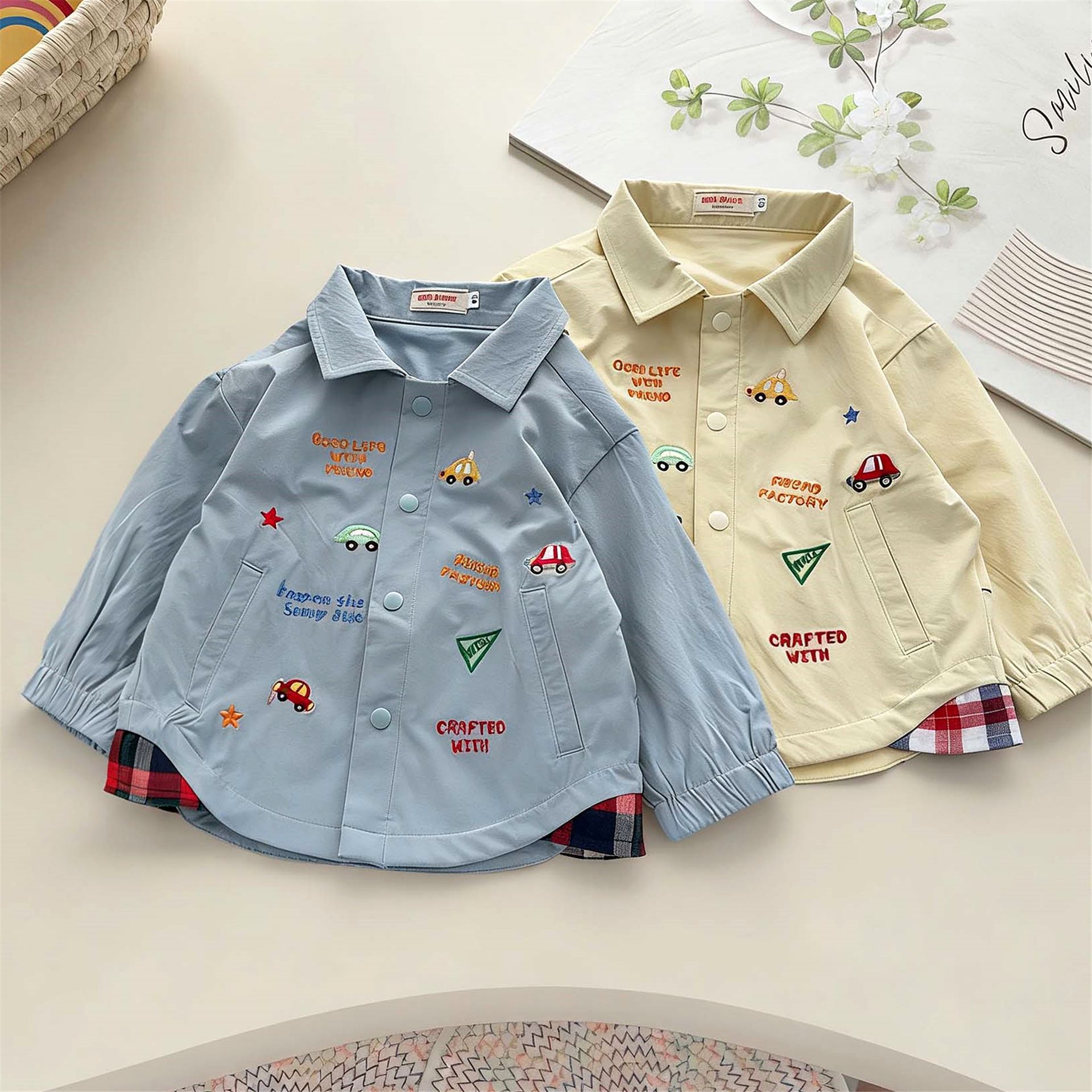 Japanese double-layer trench coat for men and women