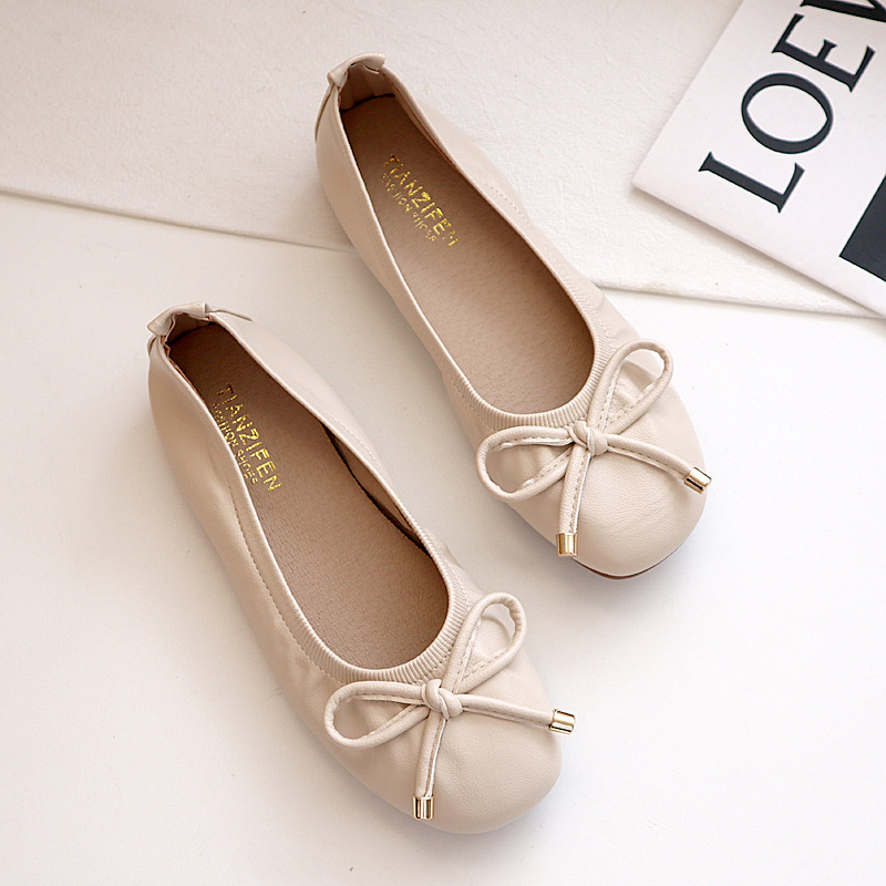 Comfortable Flat Shoes With Bow For Women Spring And Summer_voghion.com