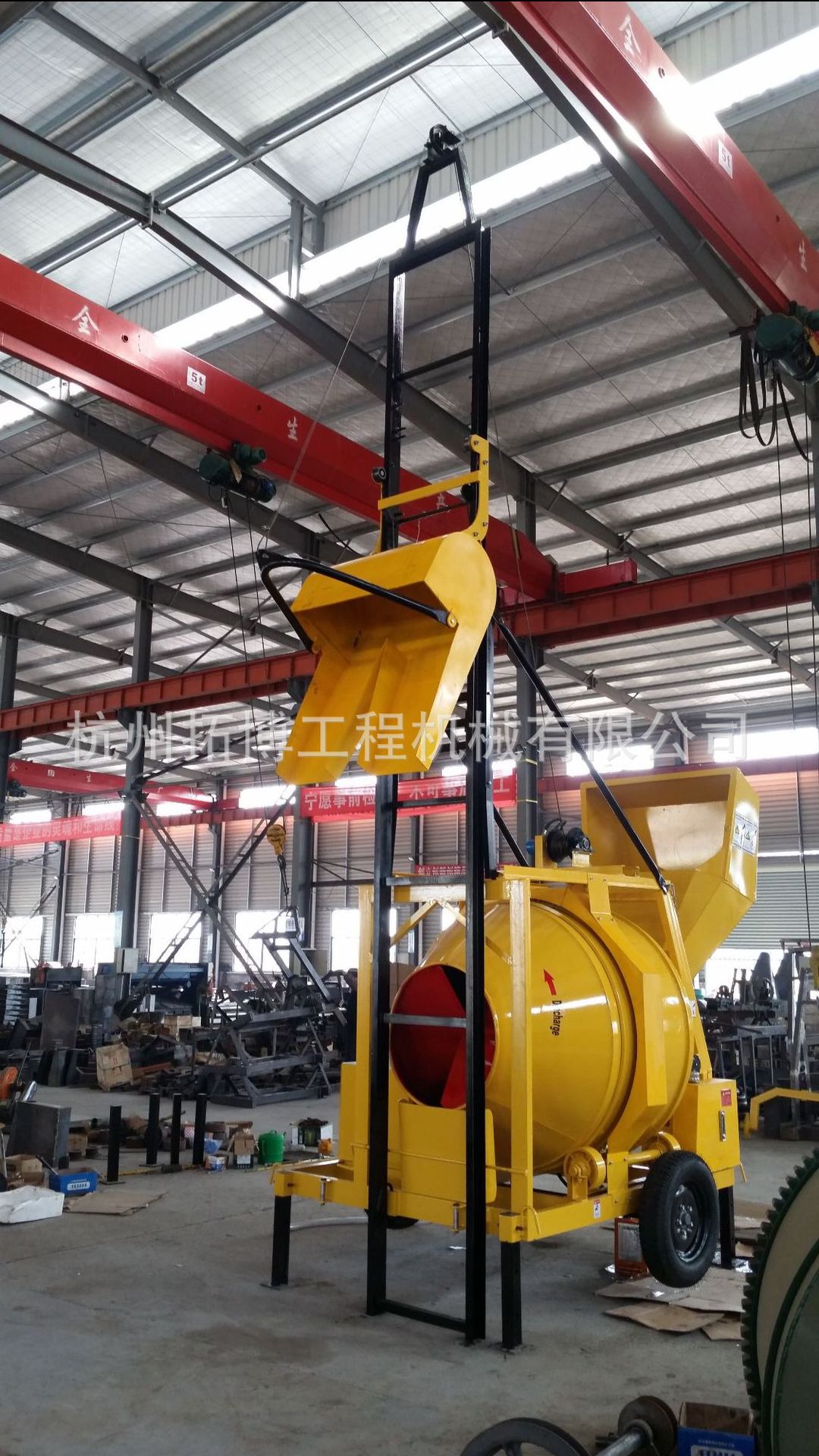 【 Factory Direct Sale 】JZC350 Hydraulic Electric Lifting Concrete Mixer, Inverted Drum Diesel Mixer detail image 6