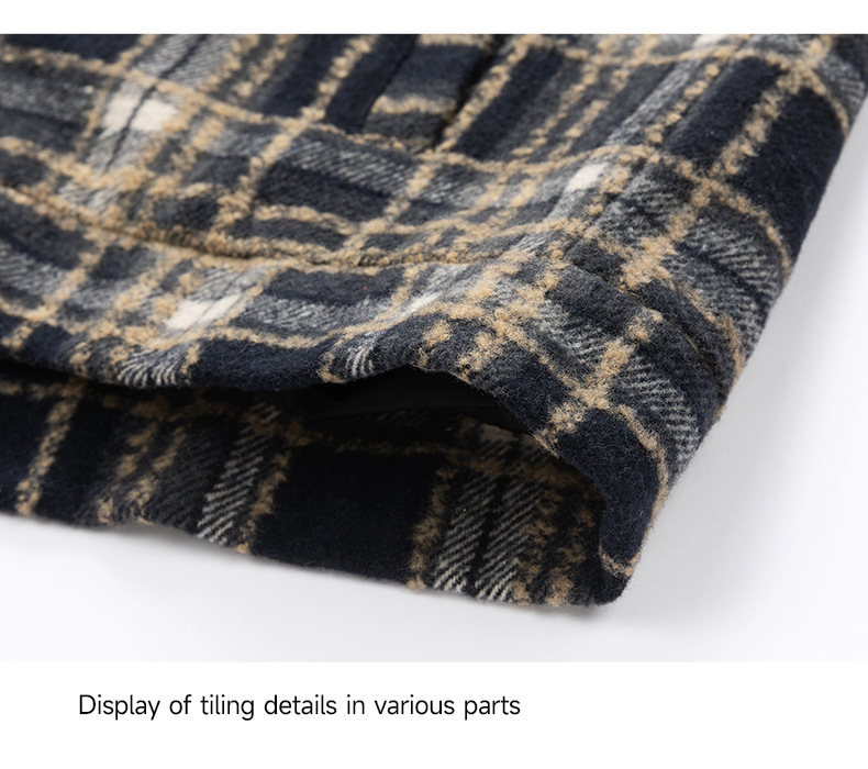 Men's Clothing Autumn And Winter Men's Jacket Trend Fashion Loose Plaid Shirt Jacket Men's Casual All Match_voghion.com