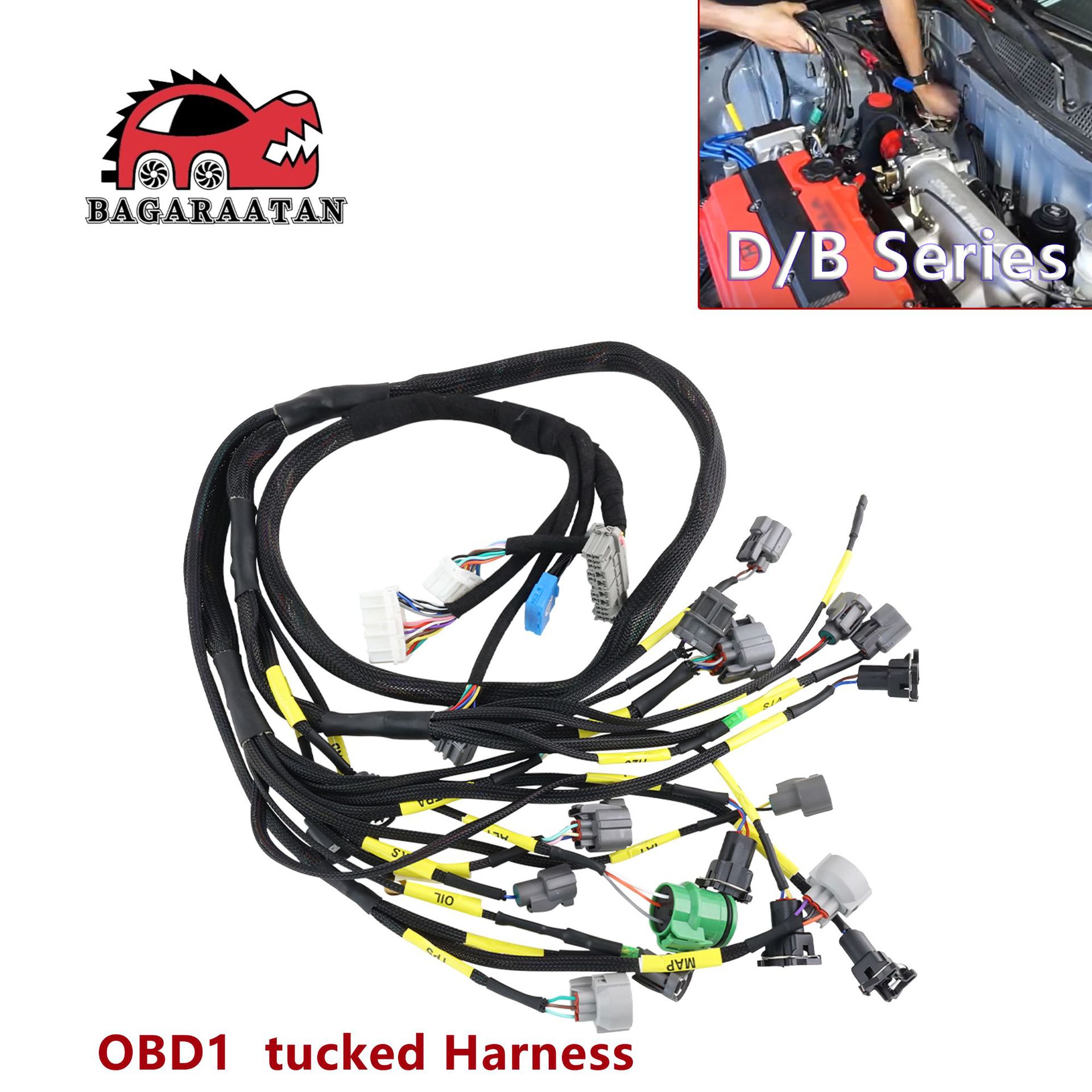 Arnés de cableado del motor cívico al por mayor de la fábrica del arnés de cableado del motor del coche para Honda OBD1 cívico 92-95