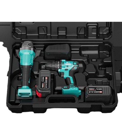 Hand-crafted Brushless Angle Grinder Electric Drill Handle Wrench 3-Piece Set Household Cutting Machine Grinding Machine Polishing Machine Tool Set