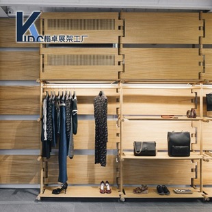 Factory Direct Sales Clothing Store Stainless Steel Clothing Display Rack Floor-Standing Clothing Display Rack