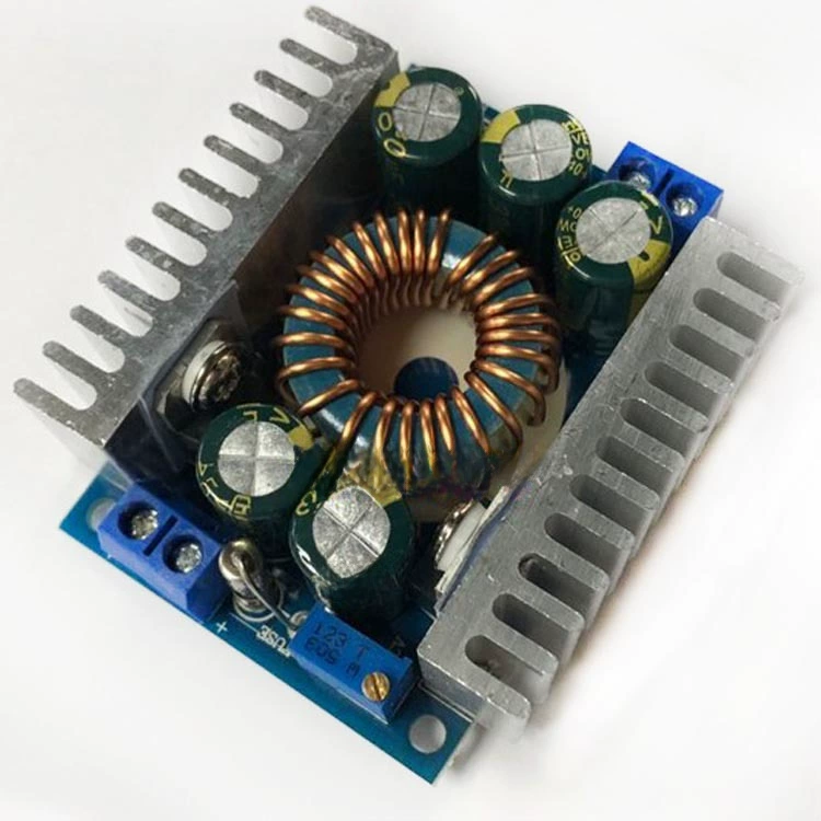 Adjustable DC‑DC Step‑Down Module, 4.5–40V to 1.3–35V, 10 A, Compact High‑Power