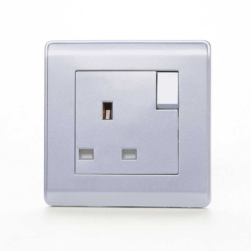 Switch Outlet British 5-hole panel with switch 86 household type surface mount switch outlet wall USB outlet