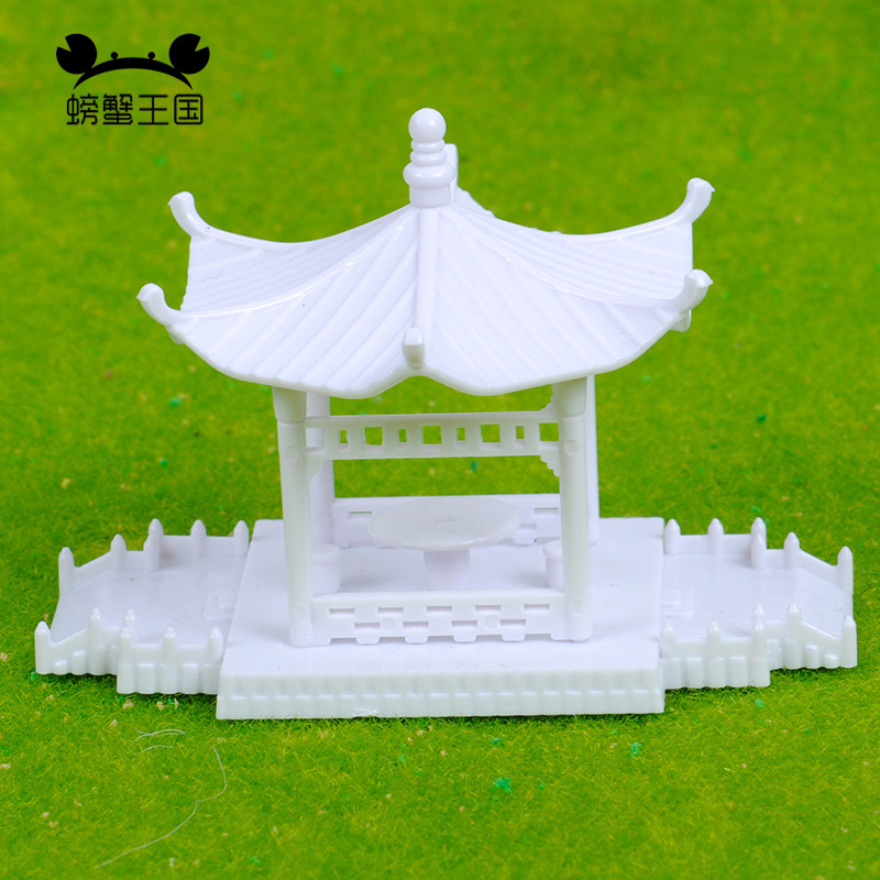 DIY modelo arena Mesa material Parque Fondo montaje pabellón hexagonal pabellón