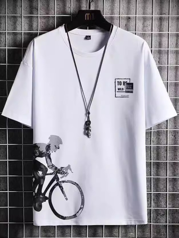 Hielo frío, nuevo estilo de secado rápido, camiseta de manga corta de hombre, pantalones cortos casuales de verano, ropa deportiva, ropa de hombre guapo