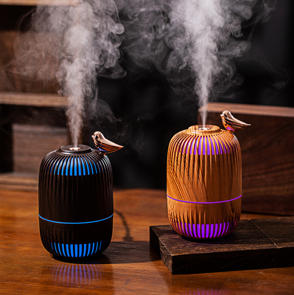 Mini Humidificador de Escritorio SX-E350 Silencioso con Luz Retro para Hogar