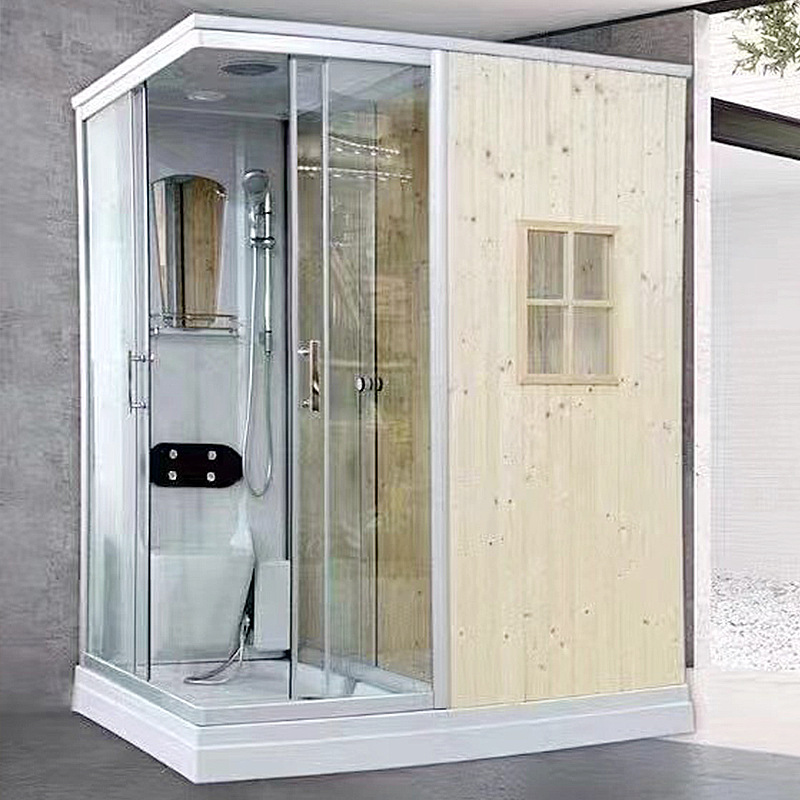 Integrated Sweat Steam Sauna Room Integral Shower Room Bathroom Glass Bath Bathroom with Steam Household Dry Steam Room