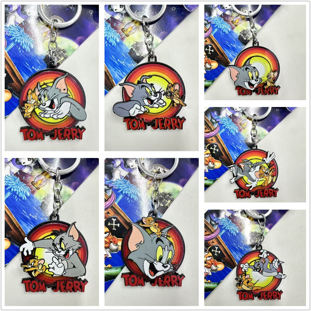 Classic cartoon golden keychain, pendant, school bag, key bag, Birthday gift