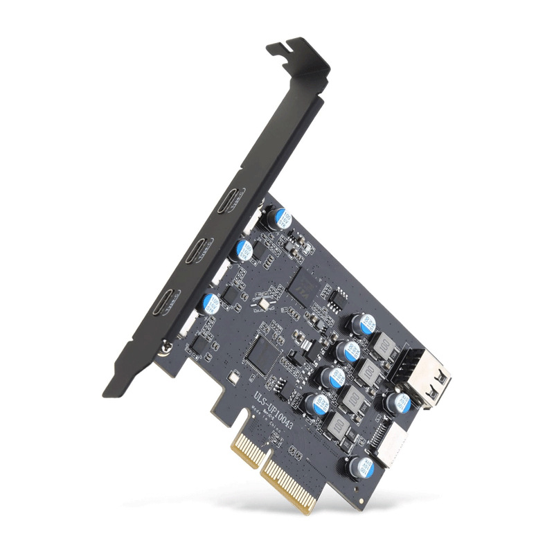 Fabricante en existencia PCIE a la tarjeta de extensión tipo-c USB3.2 20Gbps Tarjeta sin conductor del adaptador de la computadora de escritorio