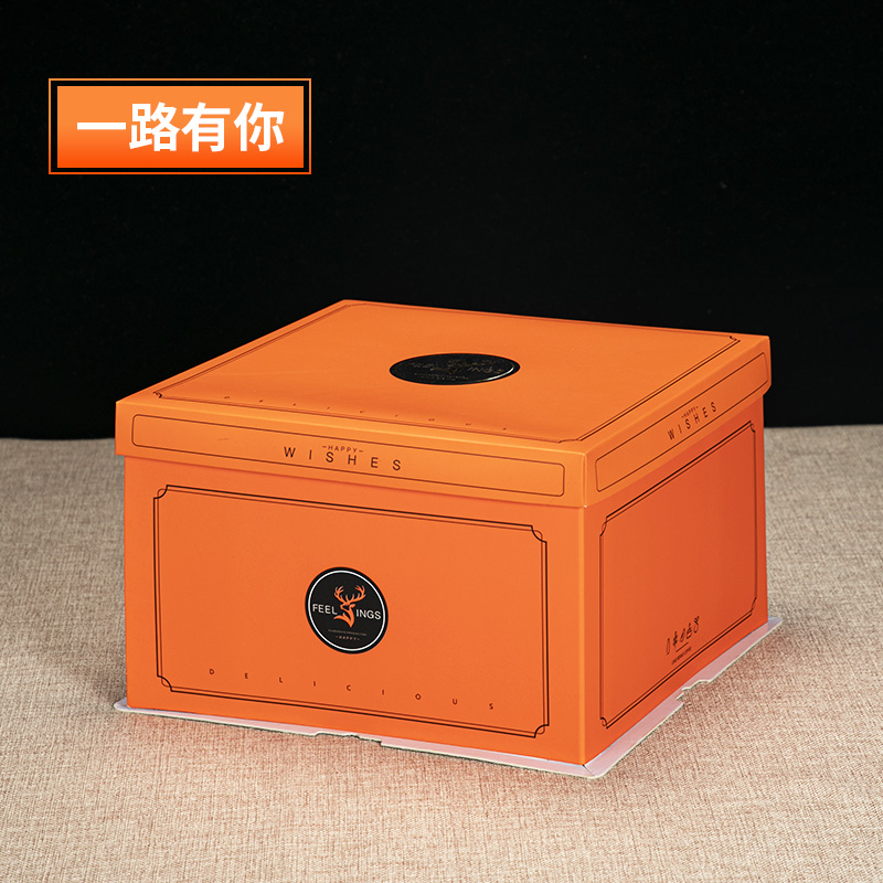 Caja de embalaje de pastel 6 pulgadas 8 pulgadas 10 pulgadas 12 pulgadas 14 pulgadas caja cuadrada de cartón de cumpleaños caja redonda caja de embalaje de pastel