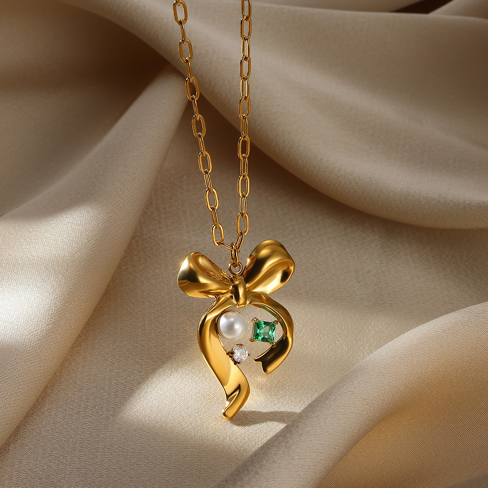 Carré Star Fleur Style IG Acrylique Perle Zircon Acier Inoxydable 304 Pendentif Incruster Fermeture À Boucle De Type Homard display picture 15