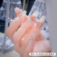 日式立體造型半固態魔鏡粉膠專用免洗粘鑽持久彈力光療塑型膠開店