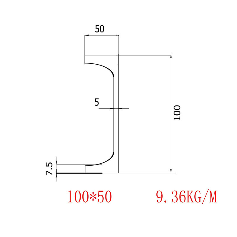 日标槽钢100x50材质A572批发零售价格
