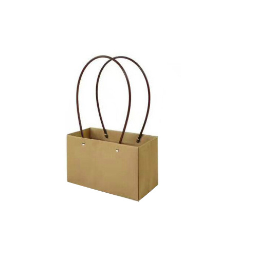 Bolsa de papel kraft caja de flores Portátil Bolsa de mano de embalaje caja de flores bricolaje arreglo floral cesta 38 flor arte clase bolso