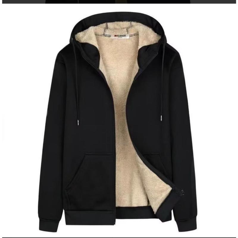 Lamb Wool Hooded Cardigan Sweatshirt for Men, Spring and Autumn 2026 New American Style Heavyweight Autumn and Winter Men's Jacket Top Lamb Wool Hooded Cardigan Sweatshirt for Men, Spring and Autumn 2026 New American Style Heavyweight Autumn and Winter Men's Jacket Top