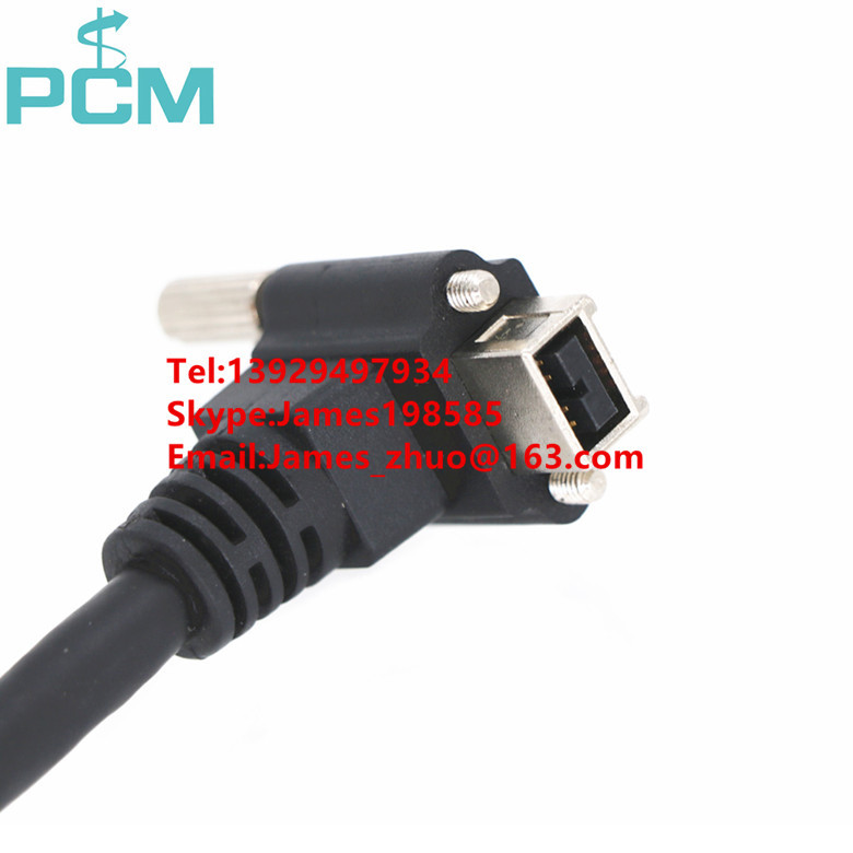 90°直角Camera link 用于 IEEE 1394B工业相机的1394数据视频线