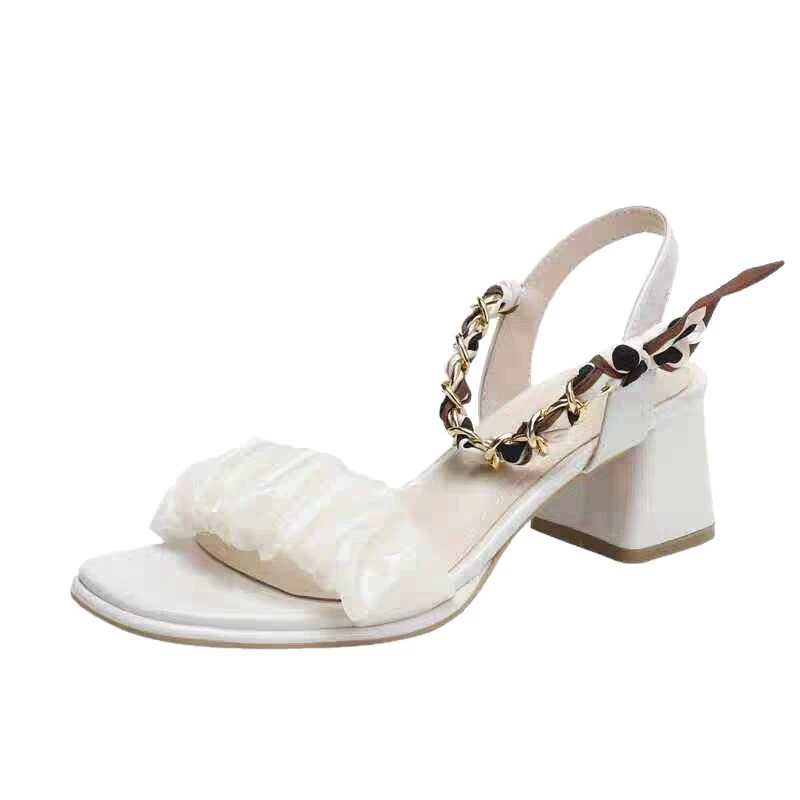 Sandals, footwear, summer suitable with a skirt, comfortable universal shoes high heels