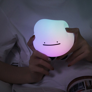 MUID Claude Night Light Creative Cartoon Children's Student Birthday Gift usb Colorful Atmosphere Silicone Night Light