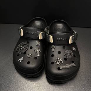 Hole Shoes Metal Shoe Flower Shoe Buckle Cross Decorative Buckle Diy Accessories Retro Upper Shoe Flower