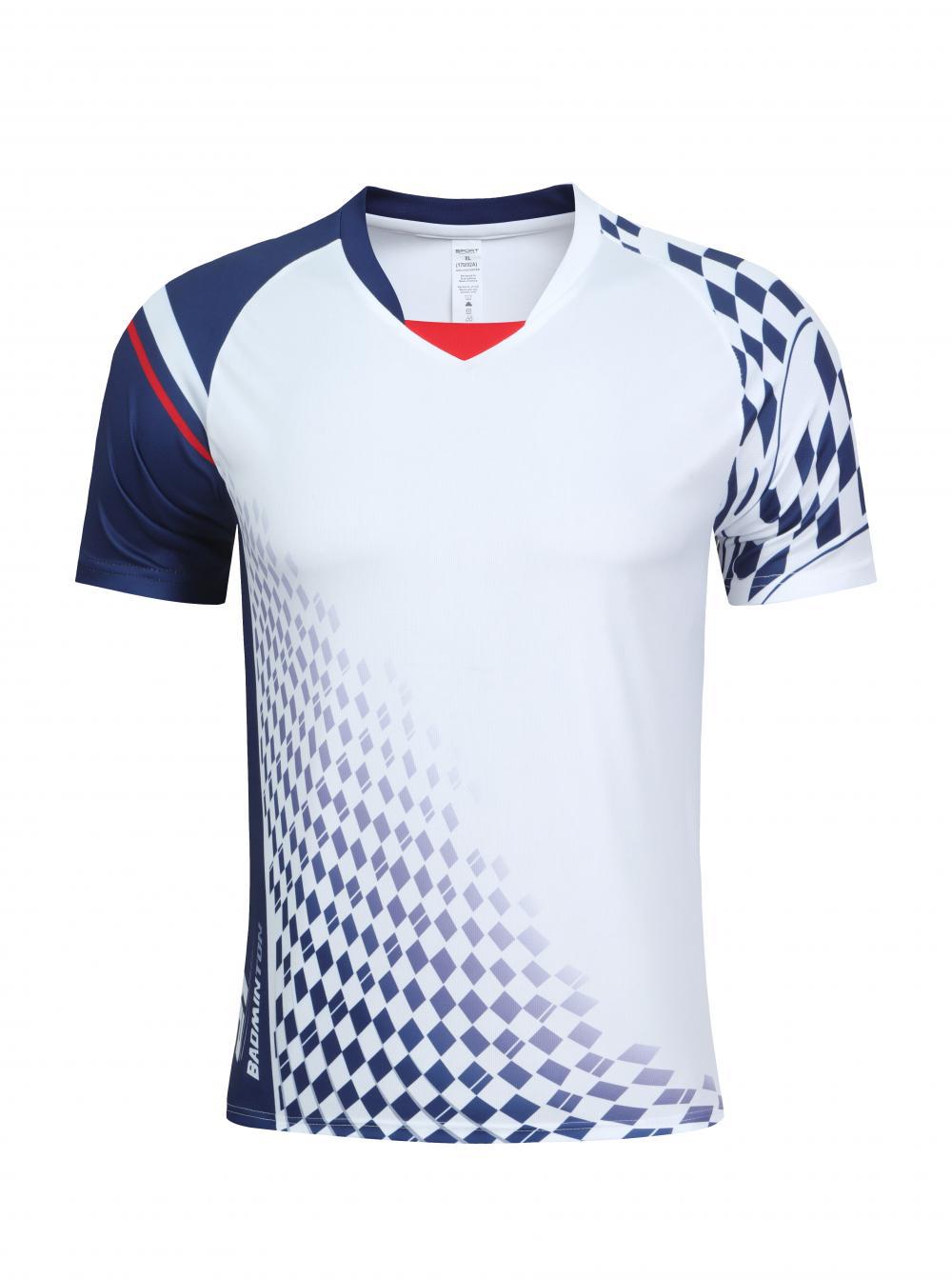 Promoción de chaqueta de bádminton para hombres y mujeres tenis de mesa voleibol V-cuello chaqueta de chaqueta de bádminton de secado rápido transpirable