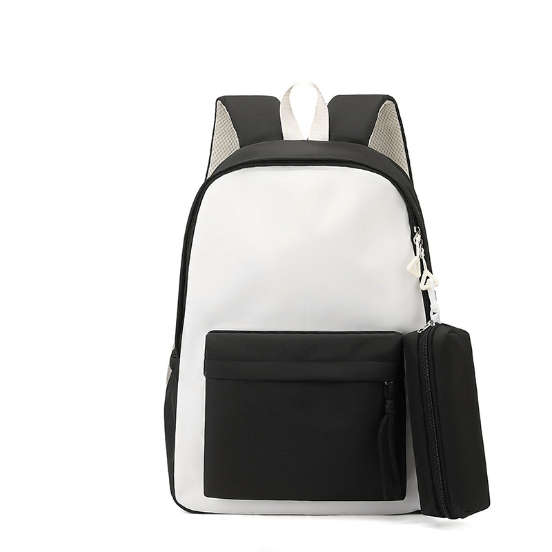 Mochila de estudiantes de secundaria, logotipo personalizado, mochila de viaje al aire libre coreana, mochila de gran capacidad para niños, mujer