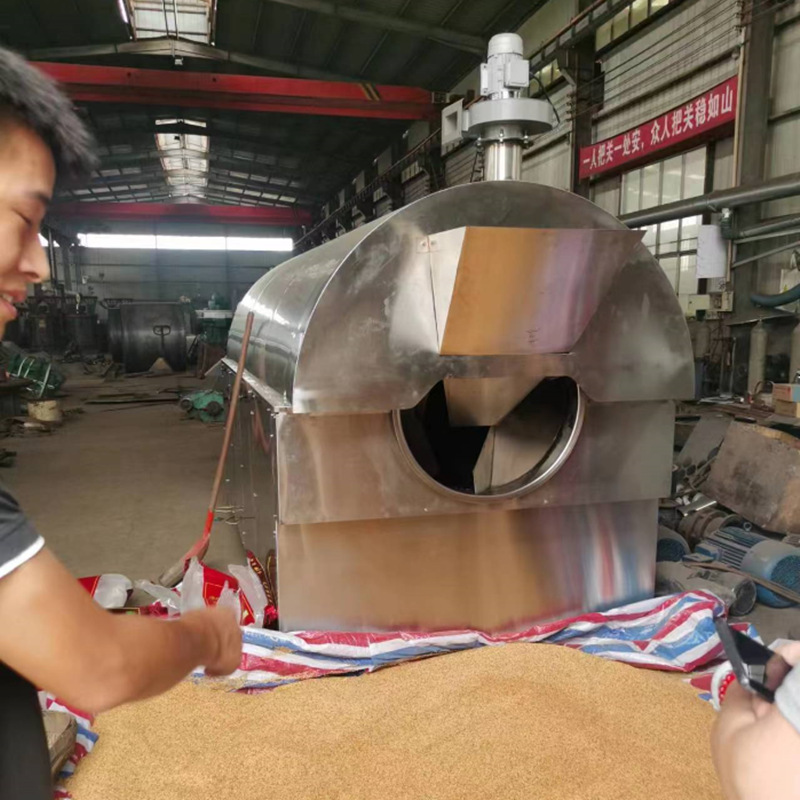 大型电加热炒货机炒大米 (2)