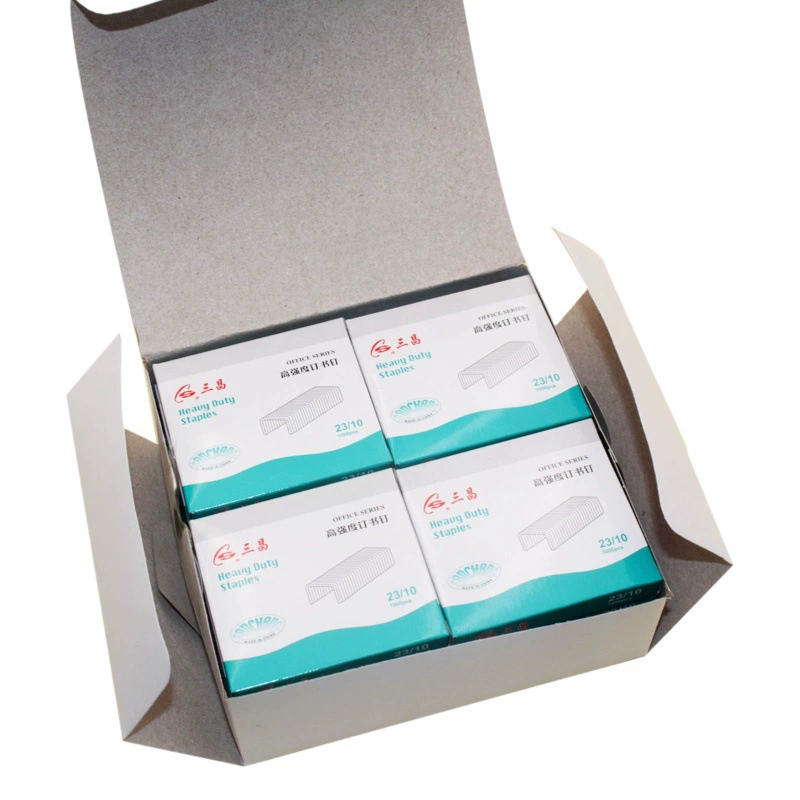 Sanchang высокопрочный степлер № 23/10 степлер Тяжелая Скоба 1000 штук канцелярские принадлежности в штучной упаковке