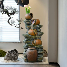 流水摆件;树脂工艺品;风水球