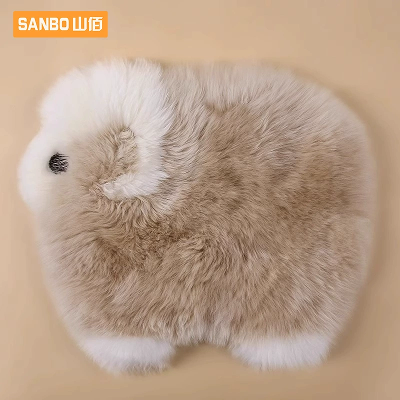 Автомобильная подушка зимнего плюшевого монолитного сиденья автомобильного сиденья задний ряд короткий плюшевый круглый год универсальная шерсть кролика